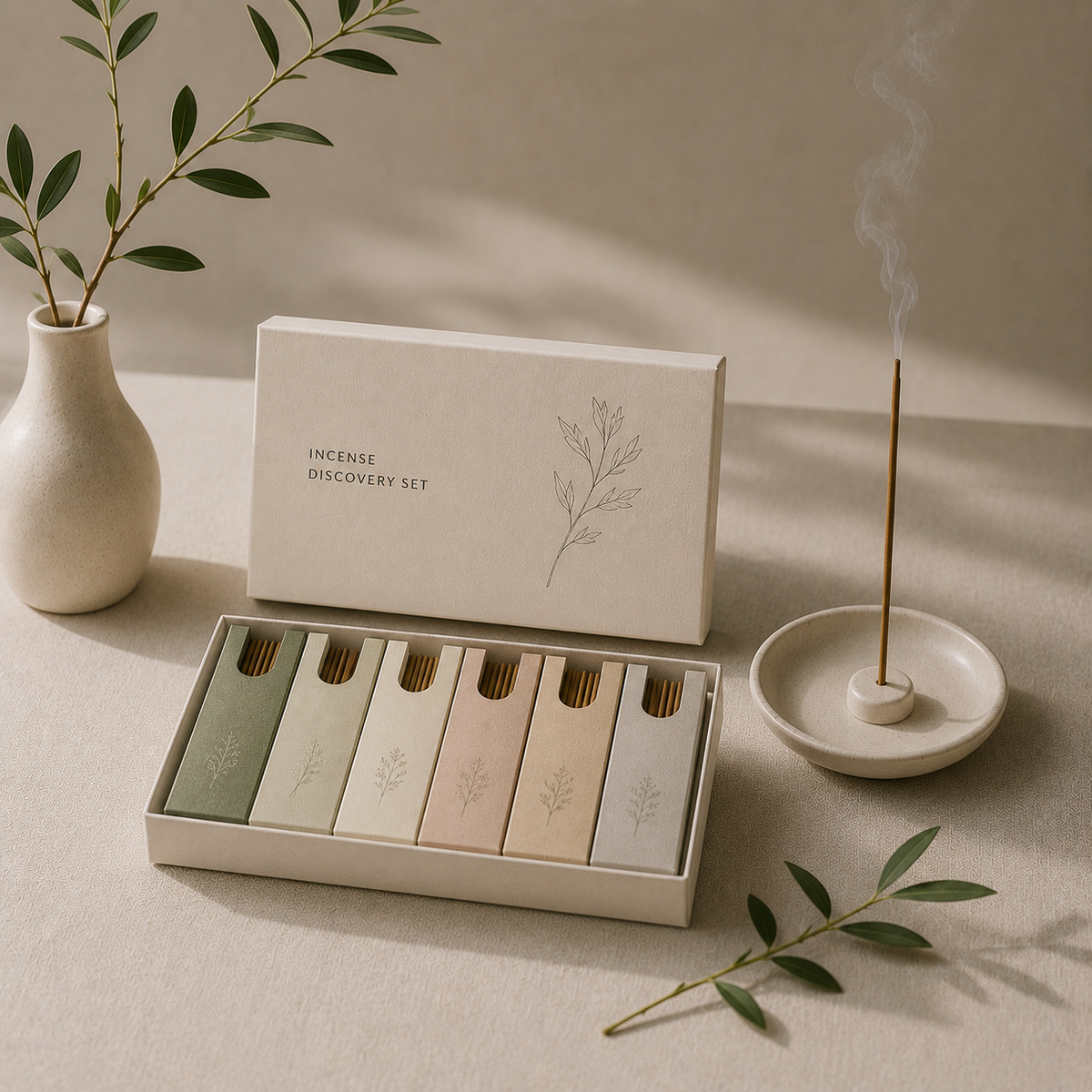 Explore the world of Japanese incense through thoughtfully curated discovery sets designed for everyday moments and mindful living.