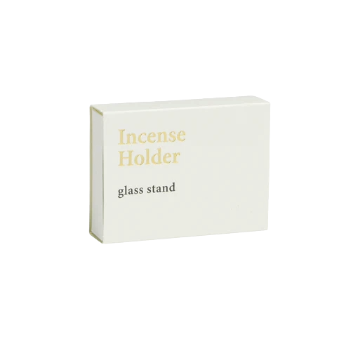 Glass Incense Holder Square Clear